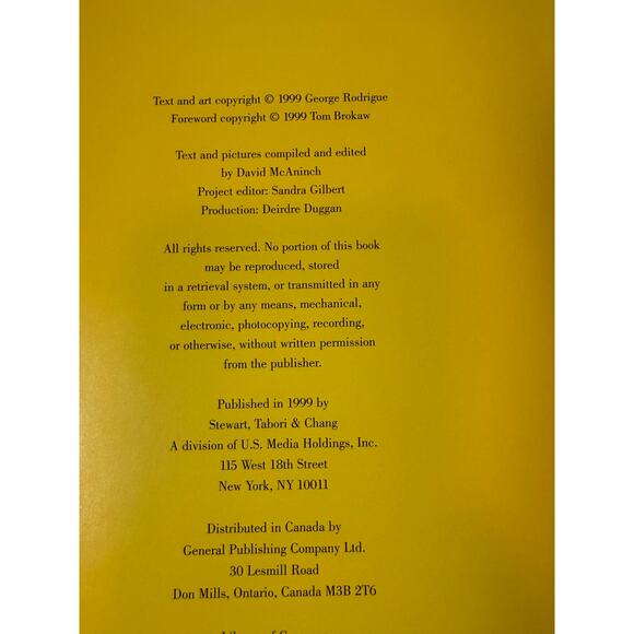 SIGNED George Rodrigue BLUE DOG MAN (1999) Hardcover First Printing Art Book - Picture 9 of 9